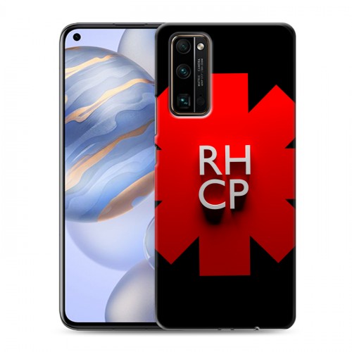 Дизайнерский силиконовый с усиленными углами чехол для Huawei Honor 30 Red Hot Chili Peppers