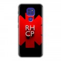 Дизайнерский силиконовый чехол для Motorola Moto G9 Play Red Hot Chili Peppers