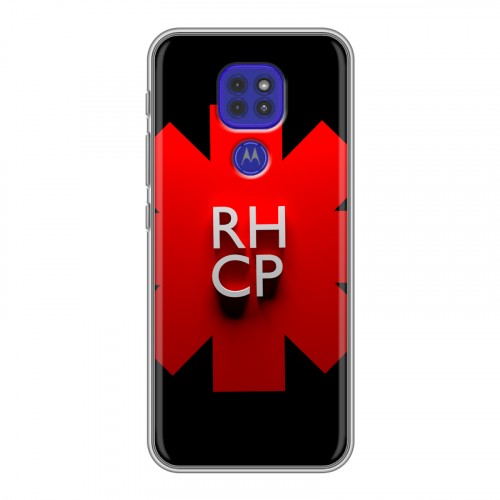 Дизайнерский силиконовый чехол для Motorola Moto G9 Play Red Hot Chili Peppers