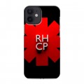 Дизайнерский силиконовый с усиленными углами чехол для Iphone 12 Mini Red Hot Chili Peppers