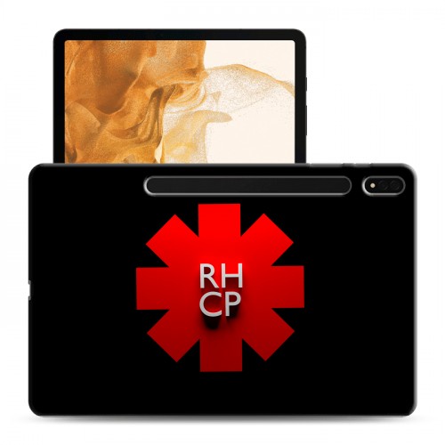 Дизайнерский силиконовый чехол для Samsung Galaxy Tab S8 Plus Red Hot Chili Peppers