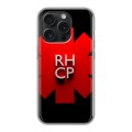 Дизайнерский силиконовый чехол для Iphone 15 Pro Red Hot Chili Peppers