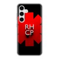 Дизайнерский силиконовый чехол для Samsung Galaxy S24 Red Hot Chili Peppers