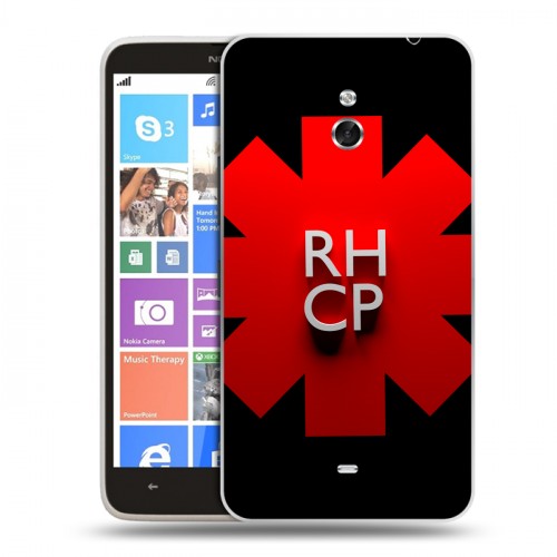 Дизайнерский пластиковый чехол для Nokia Lumia 1320 Red Hot Chili Peppers