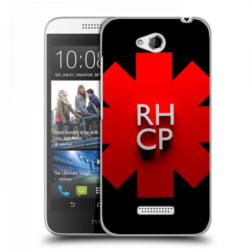 Дизайнерский пластиковый чехол для HTC Desire 616 Red Hot Chili Peppers