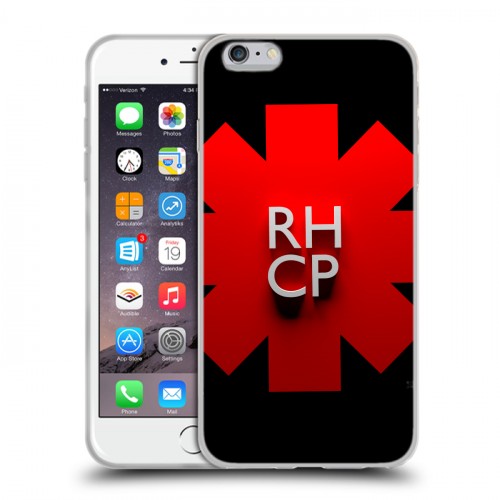 Дизайнерский силиконовый чехол для Iphone 6 Plus/6s Plus Red Hot Chili Peppers