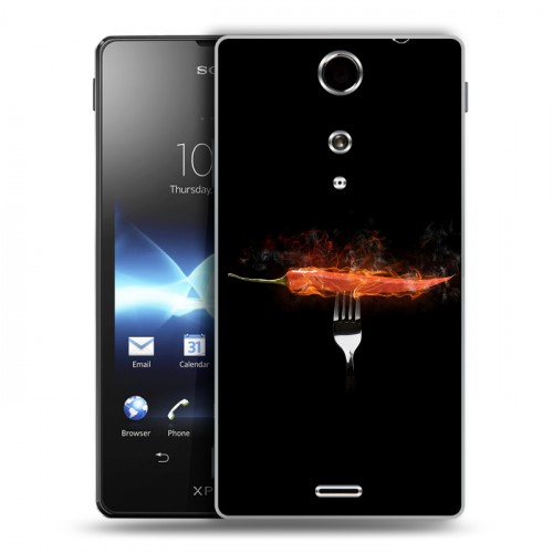 Дизайнерский пластиковый чехол для Sony Xperia TX Red Hot Chili Peppers