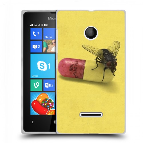 Дизайнерский пластиковый чехол для Microsoft Lumia 435 Red Hot Chili Peppers