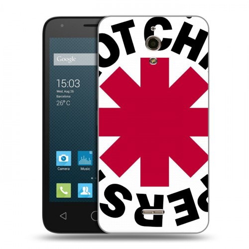 Дизайнерский силиконовый чехол для Alcatel One Touch Pixi 4 (6) Red Hot Chili Peppers