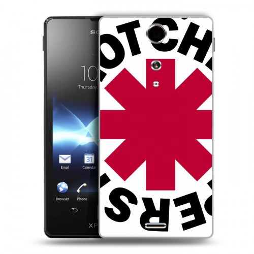 Дизайнерский пластиковый чехол для Sony Xperia TX Red Hot Chili Peppers