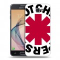 Дизайнерский пластиковый чехол для Samsung Galaxy J5 Prime Red Hot Chili Peppers