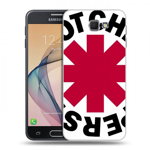 Дизайнерский пластиковый чехол для Samsung Galaxy J5 Prime Red Hot Chili Peppers