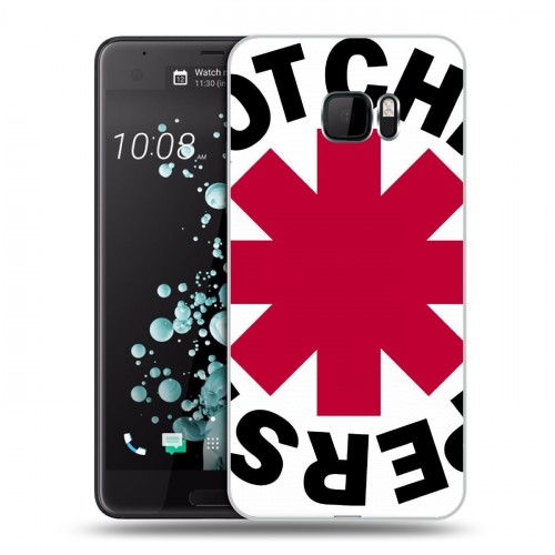 Дизайнерский пластиковый чехол для HTC U Ultra Red Hot Chili Peppers