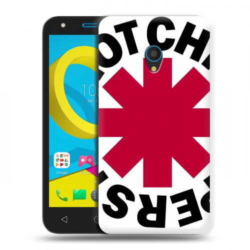 Дизайнерский пластиковый чехол для Alcatel U5 Red Hot Chili Peppers