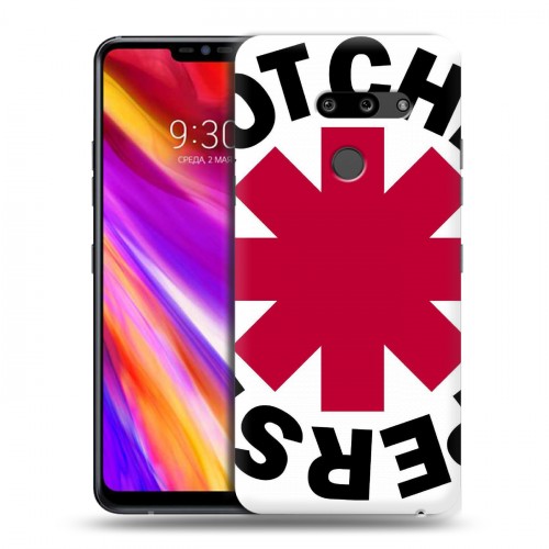 Дизайнерский пластиковый чехол для LG G8 ThinQ Red Hot Chili Peppers