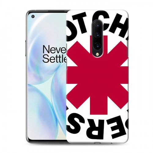 Дизайнерский силиконовый чехол для OnePlus 8 Red Hot Chili Peppers