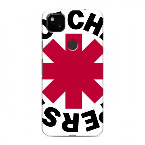 Дизайнерский пластиковый чехол для Google Pixel 4a Red Hot Chili Peppers