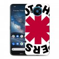 Дизайнерский силиконовый с усиленными углами чехол для Nokia 8.3 Red Hot Chili Peppers