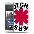 Дизайнерский пластиковый чехол для HTC One (M7) Dual SIM Red Hot Chili Peppers