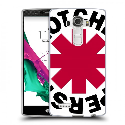 Дизайнерский пластиковый чехол для LG G4 Red Hot Chili Peppers