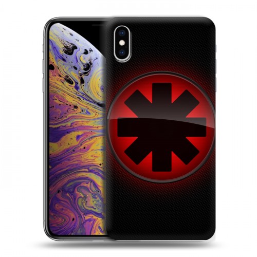 Дизайнерский силиконовый чехол для Iphone Xs Max Red Hot Chili Peppers