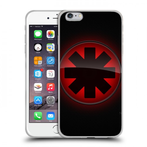 Дизайнерский силиконовый чехол для Iphone 6 Plus/6s Plus Red Hot Chili Peppers