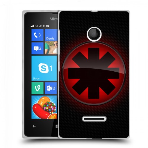 Дизайнерский пластиковый чехол для Microsoft Lumia 435 Red Hot Chili Peppers