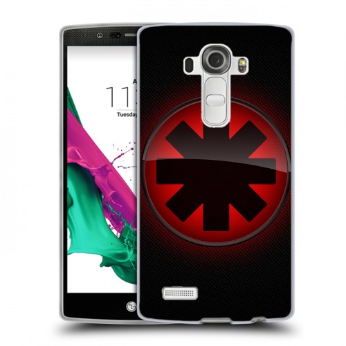 Дизайнерский пластиковый чехол для LG G4 Red Hot Chili Peppers