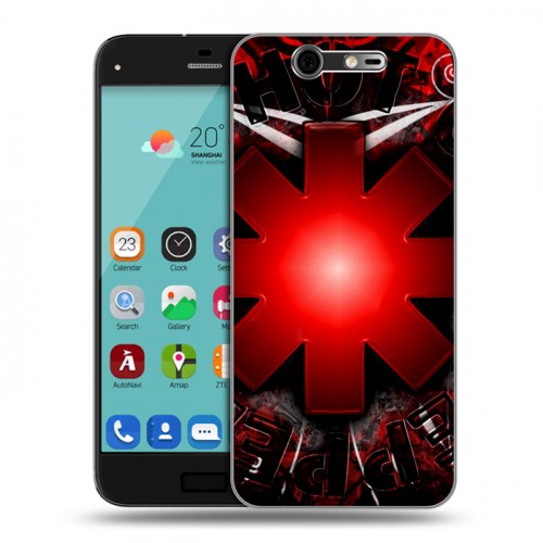 Дизайнерский силиконовый чехол для ZTE Blade S7 Red Hot Chili Peppers