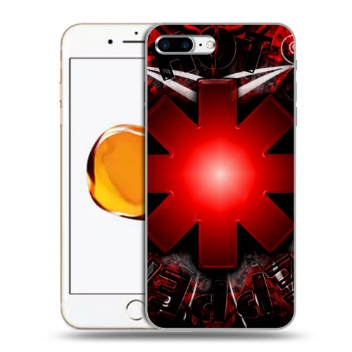 Дизайнерский пластиковый чехол для Iphone 7 Plus / 8 Plus Red Hot Chili Peppers