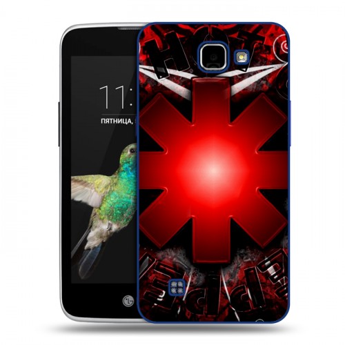 Дизайнерский пластиковый чехол для LG K4 Red Hot Chili Peppers