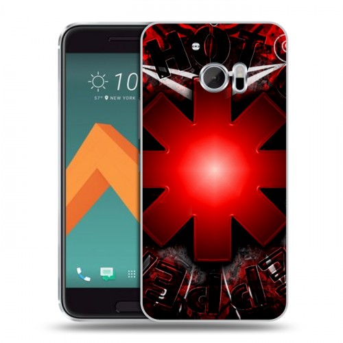 Дизайнерский пластиковый чехол для HTC 10 Red Hot Chili Peppers