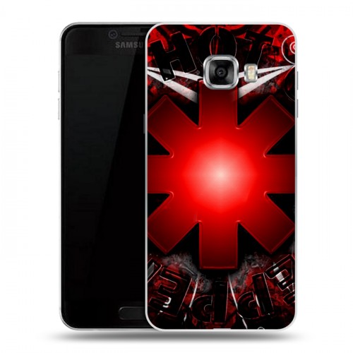 Дизайнерский пластиковый чехол для Samsung Galaxy C5 Red Hot Chili Peppers