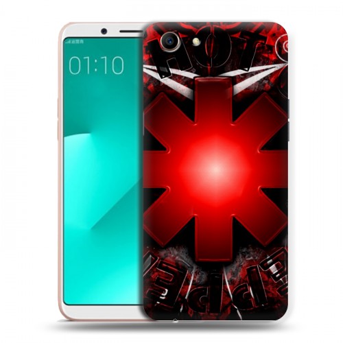 Дизайнерский пластиковый чехол для OPPO A83 Red Hot Chili Peppers