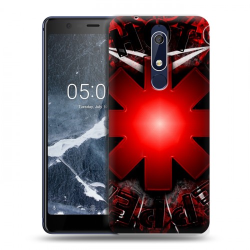 Дизайнерский пластиковый чехол для Nokia 5.1 Red Hot Chili Peppers