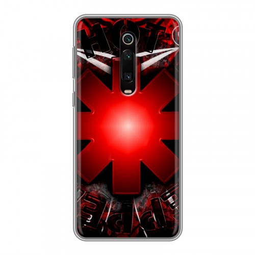 Дизайнерский силиконовый чехол для Xiaomi RedMi K20 Red Hot Chili Peppers