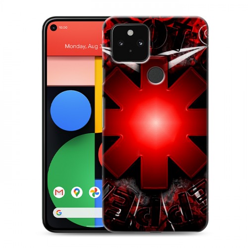 Дизайнерский пластиковый чехол для Google Pixel 5 Red Hot Chili Peppers