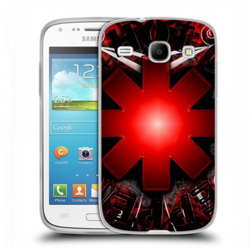 Дизайнерский пластиковый чехол для Samsung Galaxy Core Red Hot Chili Peppers