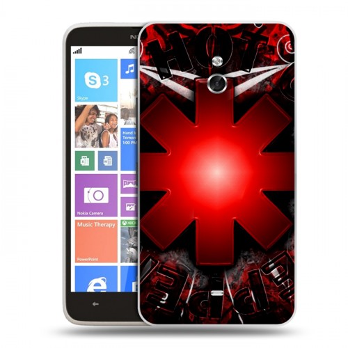 Дизайнерский пластиковый чехол для Nokia Lumia 1320 Red Hot Chili Peppers