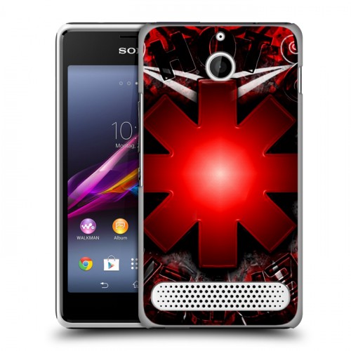 Дизайнерский силиконовый чехол для Sony Xperia E1 Red Hot Chili Peppers