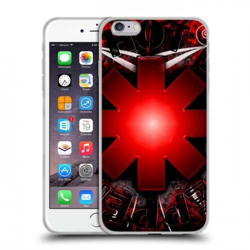 Дизайнерский силиконовый чехол для Iphone 6 Plus/6s Plus Red Hot Chili Peppers