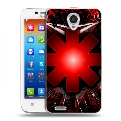 Дизайнерский пластиковый чехол для Lenovo S650 Ideaphone Red Hot Chili Peppers