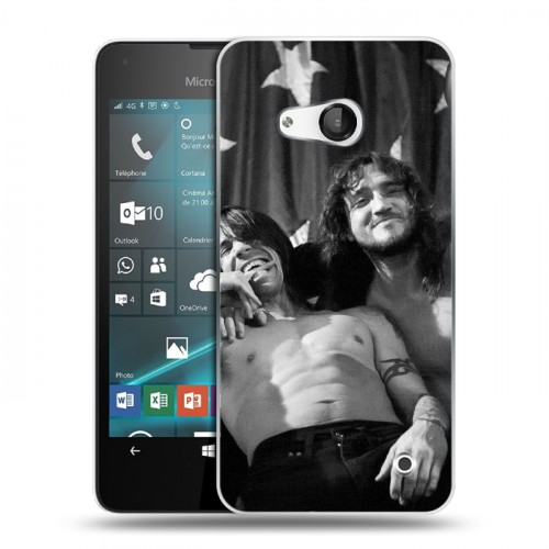 Дизайнерский пластиковый чехол для Microsoft Lumia 550 Red Hot Chili Peppers