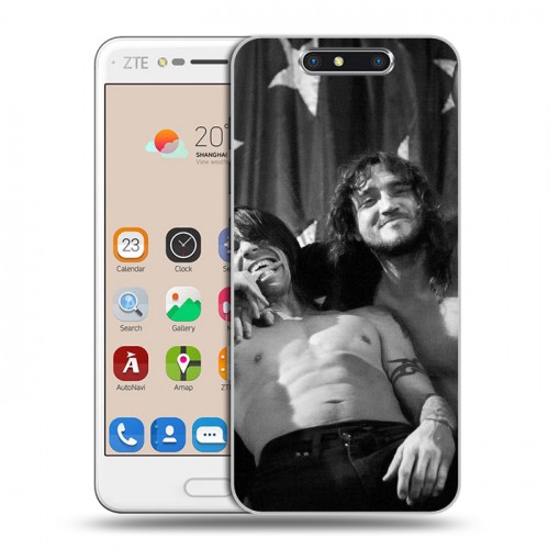 Дизайнерский пластиковый чехол для ZTE Blade V8 Red Hot Chili Peppers