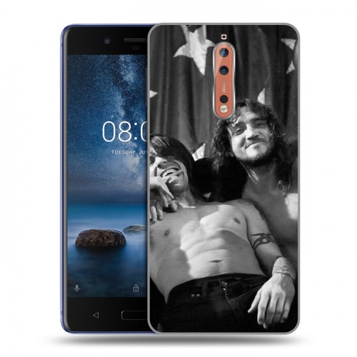 Дизайнерский пластиковый чехол для Nokia 8 Red Hot Chili Peppers