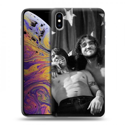 Дизайнерский силиконовый чехол для Iphone Xs Max Red Hot Chili Peppers