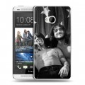 Дизайнерский пластиковый чехол для HTC One (M7) Dual SIM Red Hot Chili Peppers