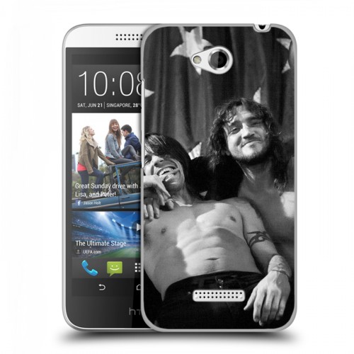 Дизайнерский пластиковый чехол для HTC Desire 616 Red Hot Chili Peppers