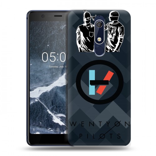 Дизайнерский пластиковый чехол для Nokia 5.1 Twenty One Pilots