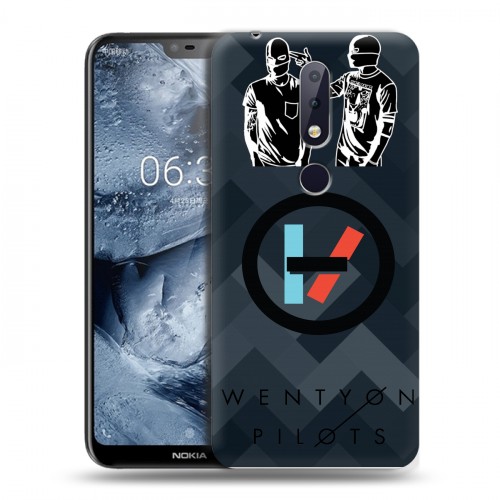 Дизайнерский пластиковый чехол для Nokia 6.1 Plus Twenty One Pilots